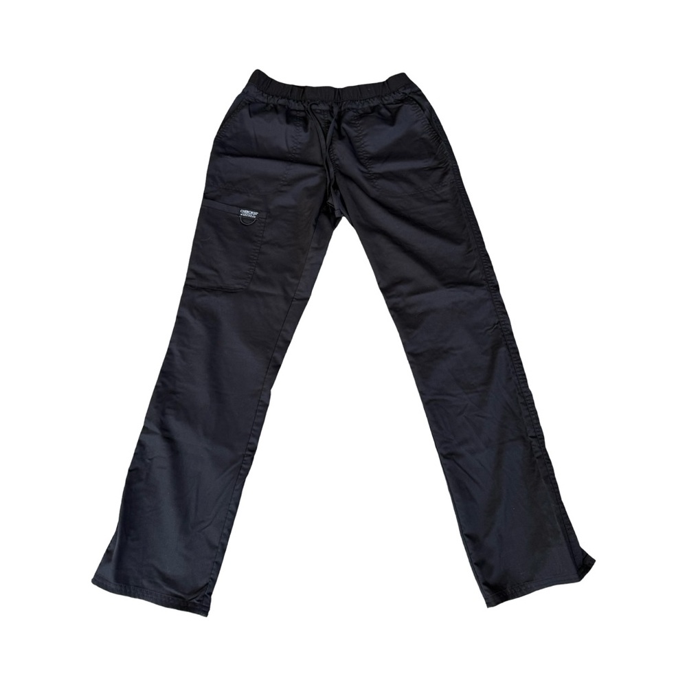 Cherokee Workwear Revolution Drawstring Scrub Pants– Size Small (Dark Gray)